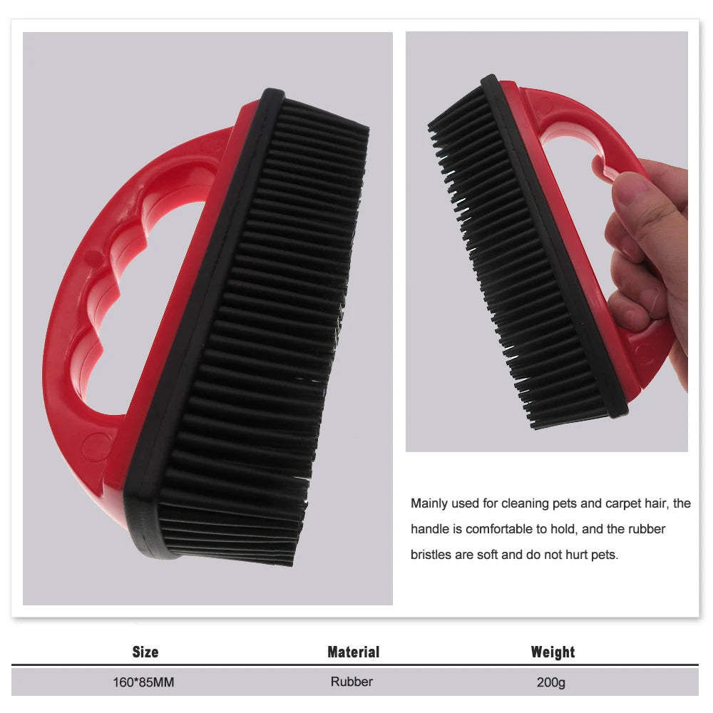 Rubber Pet Hair Removal Brush Lint Cat Dog Remove Tool Lint and Debris Remover for Cleaning Grooming Lint and Fur Removal Home