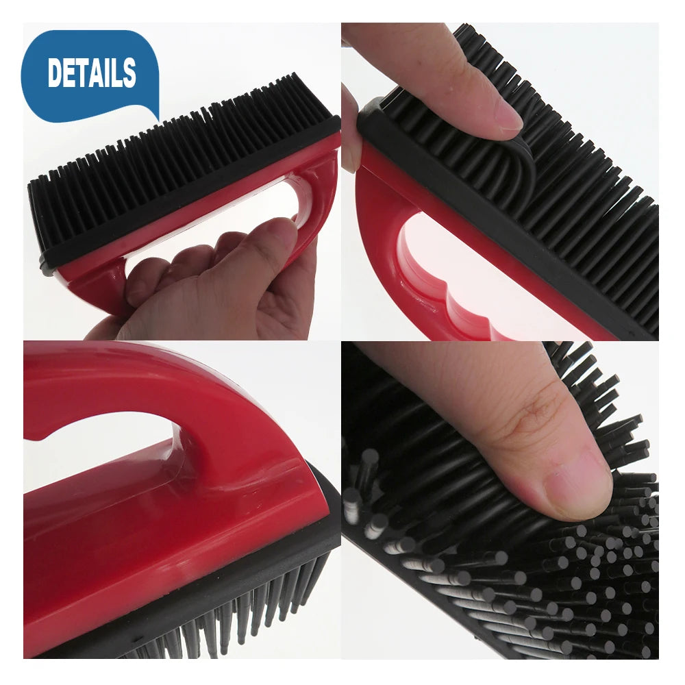 Rubber Pet Hair Removal Brush Lint Cat Dog Remove Tool Lint and Debris Remover for Cleaning Grooming Lint and Fur Removal Home