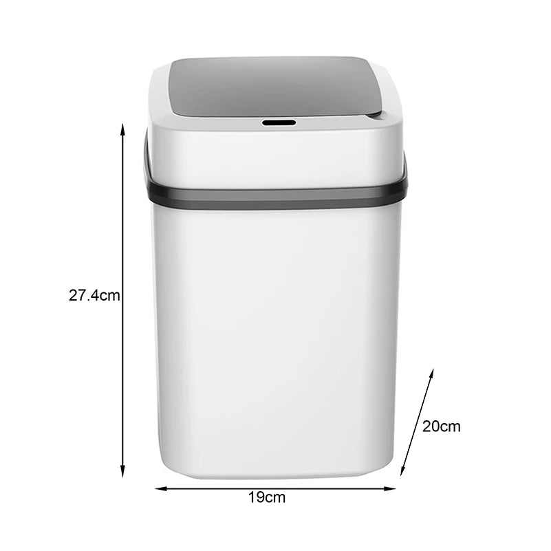 Household Fully Automatic Induction Smart Trash Can With Lid Living Room Kitchen Bedroom Bathroom Trash Can