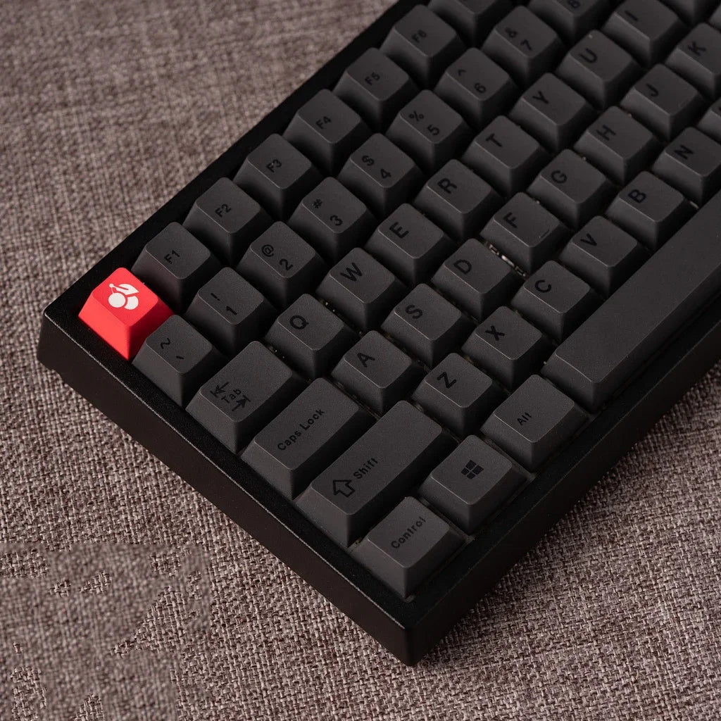 Minimalist Black keycaps PBT cherry profile 61/71/64/68/84/96/980/87/104 keycap set