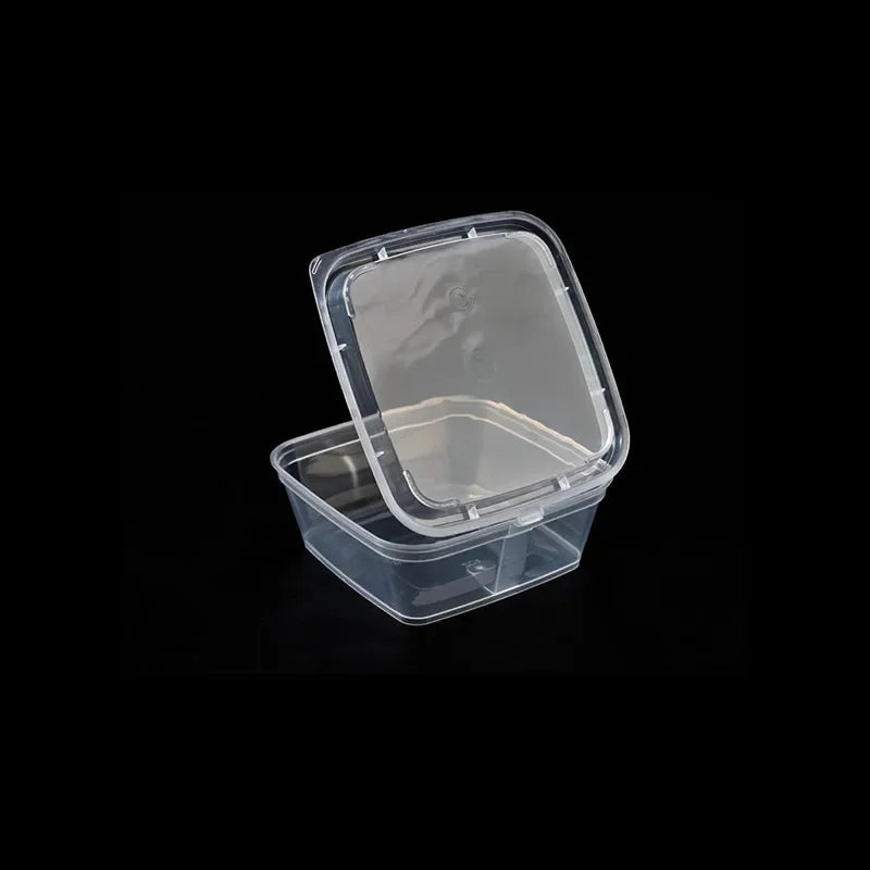 50Pcs With Lids Kitchen Organizer Disposable Sauce Pot Food Small Sauce Container Box Plastic Clear Chutney Chili Sauce Cups