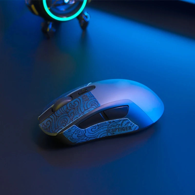 Esports Tiger Mouse Non Slip Skin Side Stickers Grip Tape Handmade Suck Sweat Grips Skates For Logitech G Pro X Superlight GPW