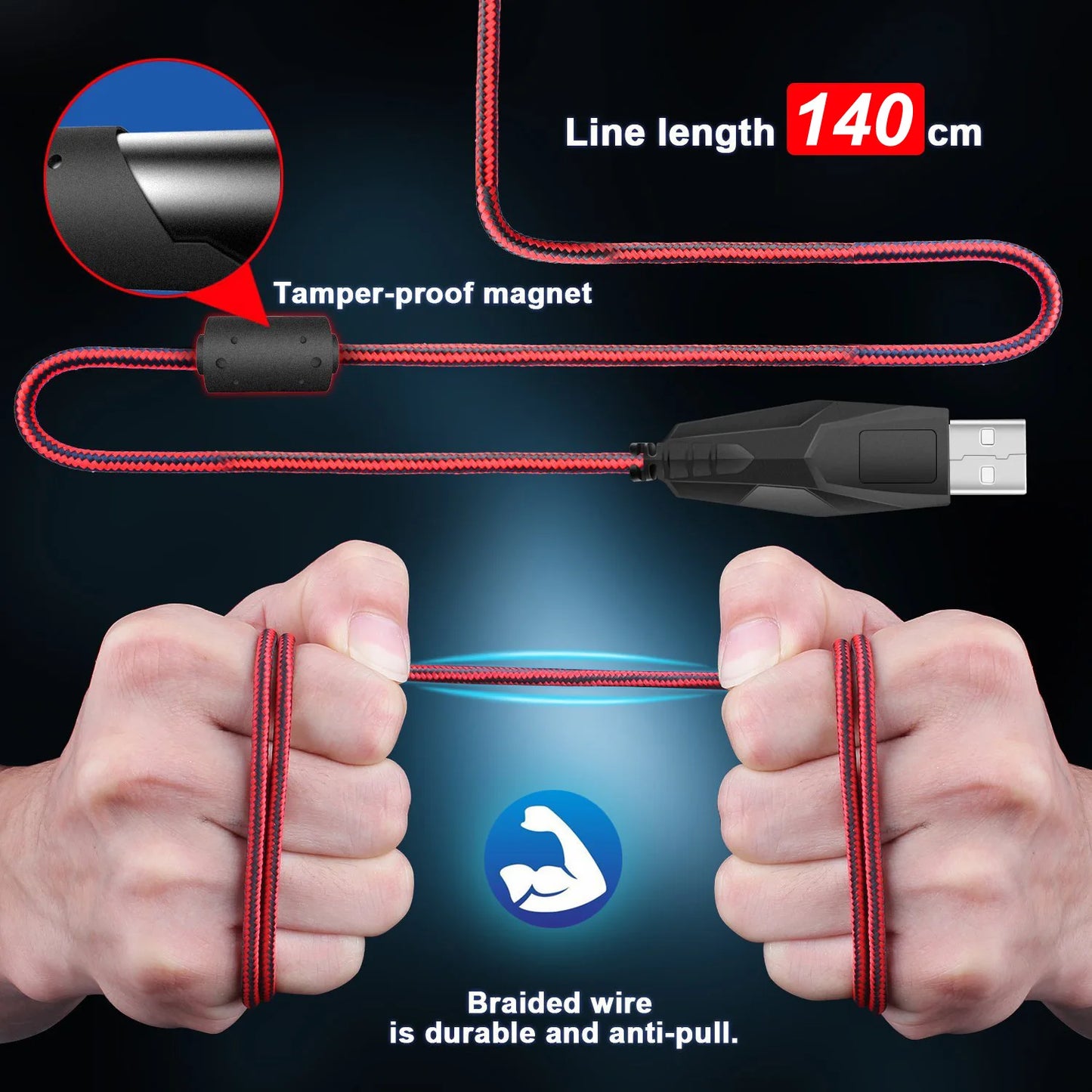 Wired Game Mouse Streaming Crack Colorful Light USB Port Mice 7 Button 3200DPI Adjustable For Laptop Computer Gaming Mouse