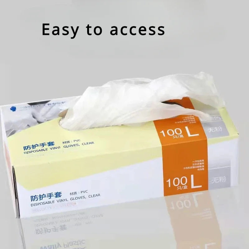 100pcs Disposable Nitrile Rubber Gloves Latex-free Laboratory Work Thickened Pet Care Paint Kitchen High Elasticity