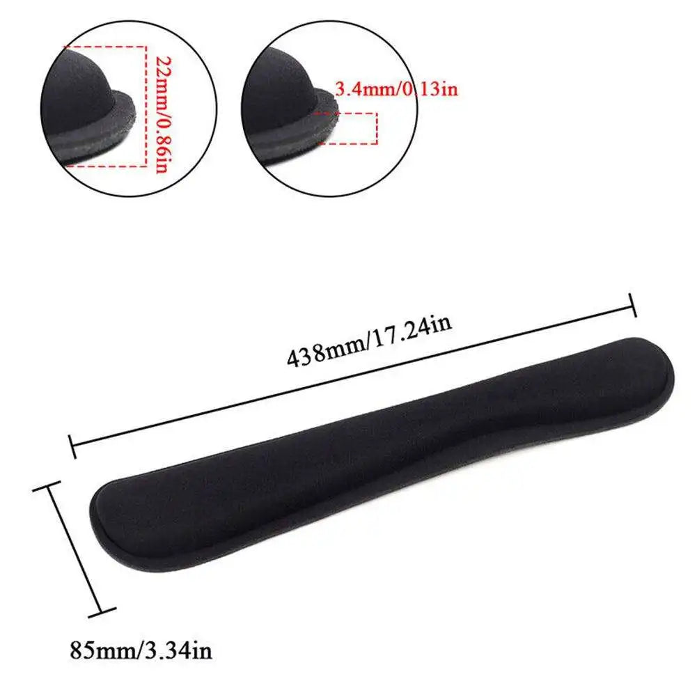 Keyboard Wrist Rest Pad Mouse Pad Memory Foam Superfine Fibre For Computer Gaming Keyboard Raised Platform Hands
