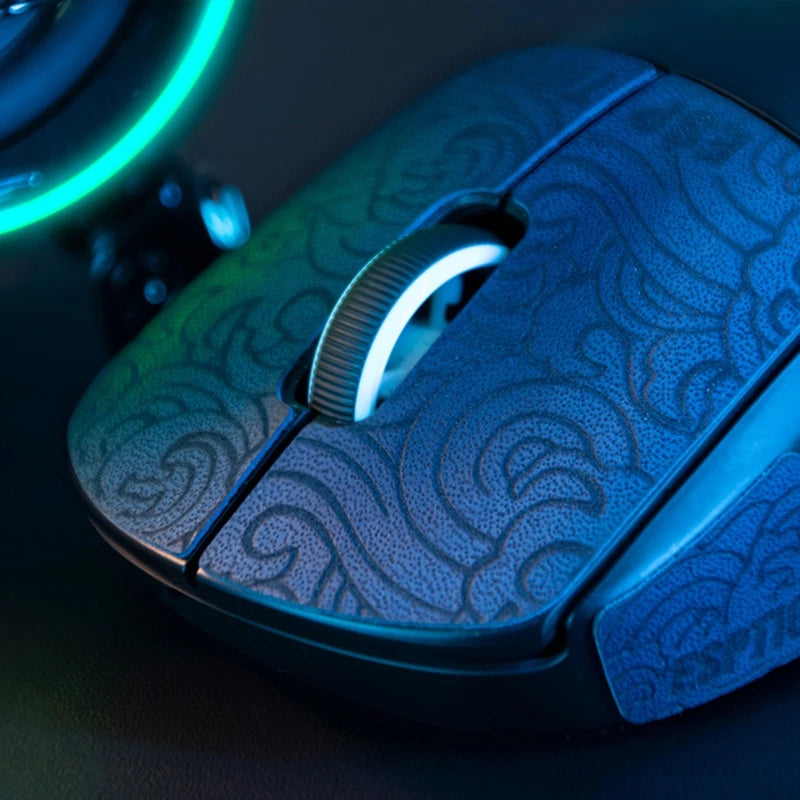 Esports Tiger Mouse Non Slip Skin Side Stickers Grip Tape Handmade Suck Sweat Grips Skates For Logitech G Pro X Superlight GPW