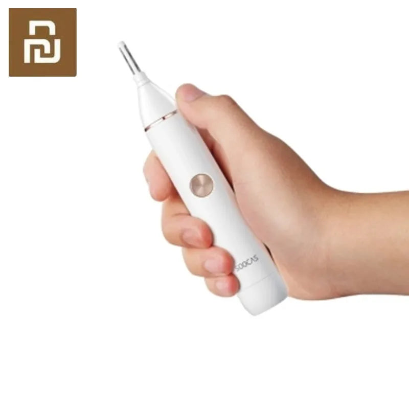 Xiomi Youpin Soocas IPX5 waterproof Nose Hair Trimmer Eyebrow Clipper Sharp Blade Cordless Nasal Cleaner for Men women