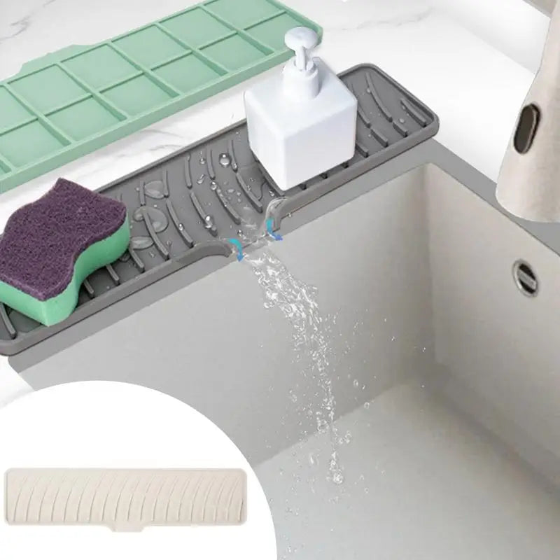 Kitchen Faucet Silicone Mat Drip Protection Pads Faucet Water Catcher Mat Sink Drain Pad Waterproof Non-slip Bathroom Gadgets