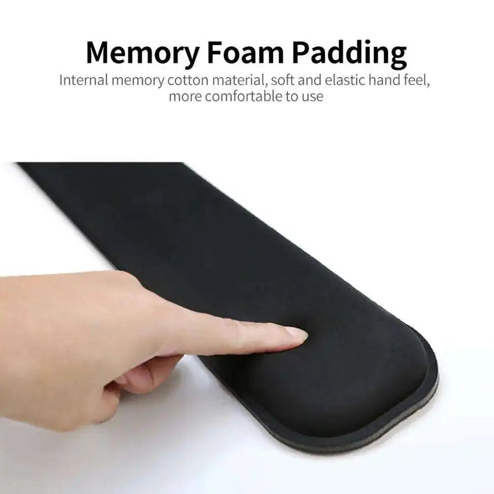 Keyboard Wrist Rest Pad Mouse Pad Memory Foam Superfine Fibre For Computer Gaming Keyboard Raised Platform Hands