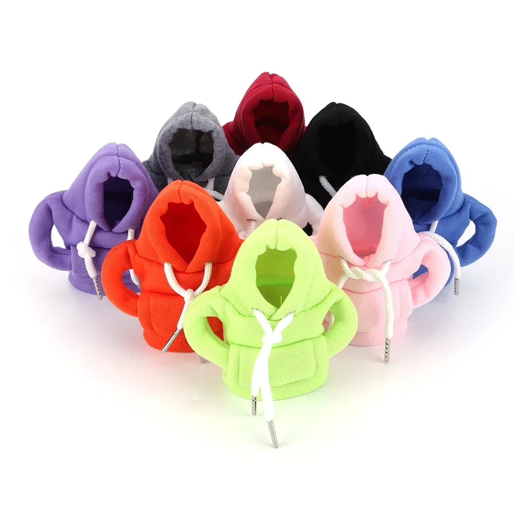 Car Shift Lever Handle Kit Creative Universal Car Gear Shift Washable Hoodie Cover Decoration Funny Car Interior Accessories
