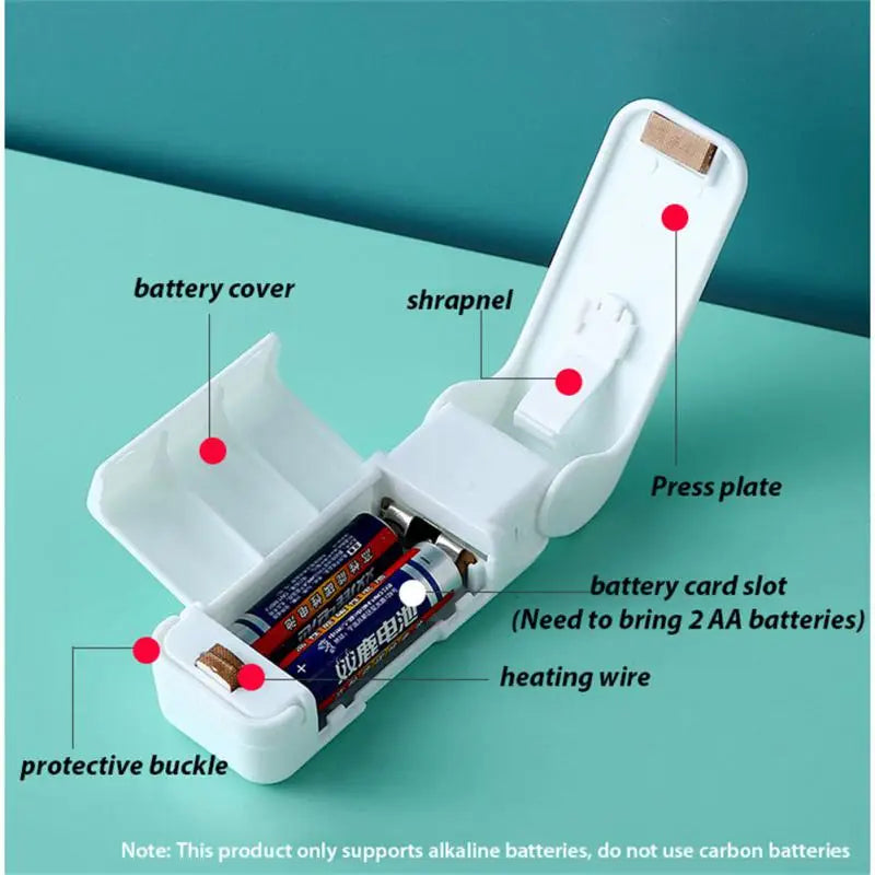 Mini Heat Bag Packaging Sealer Portable Plastic Bag Clip Sealing Machine Food Storage Snack Sealing Kitchen Gadgets Acceessories