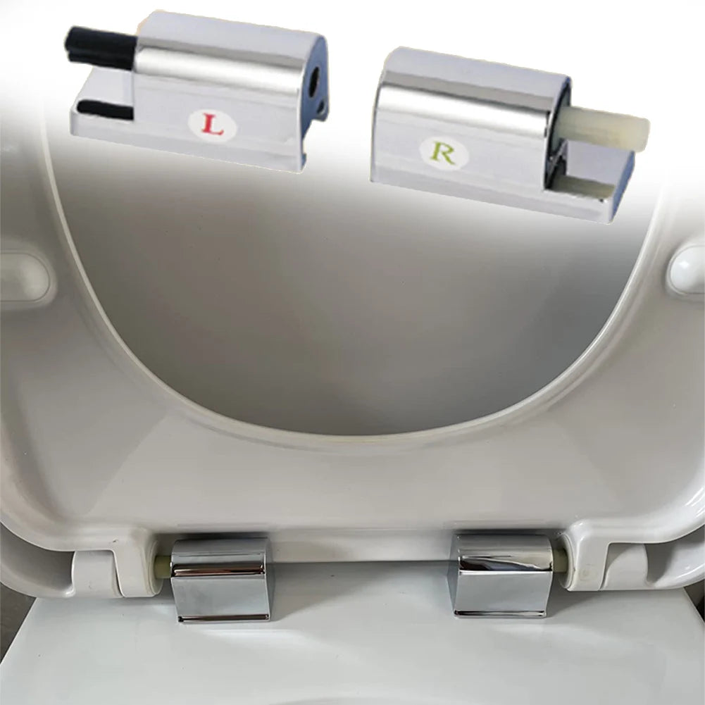 Toilet Soft Close Hinges Seat Hinge Replacement Traditional & Contemporary Toilet Lid Hinges Fixing Connector Replacement Parts