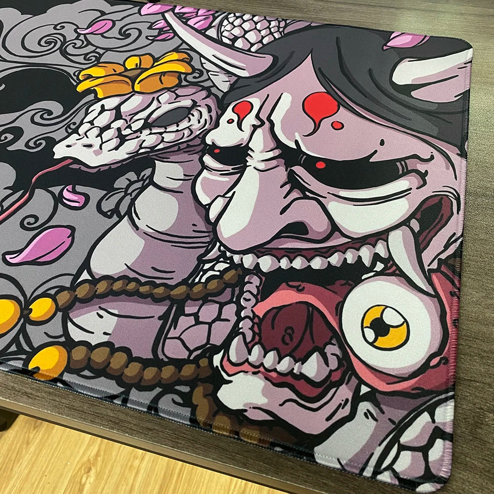 Gaming Mouse Pad XXL Oni Non-Slip Computer Extend Desk Mat Office Rubber Large Mousepad Gamer Keyboard Pads Game Mouse Mat Pad