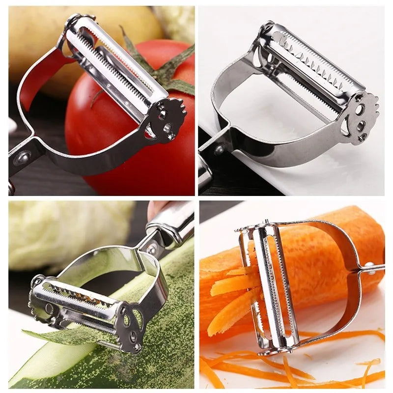 Wide Mouth Peeler Stainless Steel Fruit Knife Cabbage Graters Salad Potato Home Gadgets Vegetable Tools Kitchen Accessories