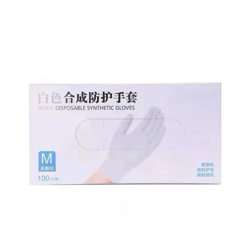 100pcs Disposable Nitrile Rubber Gloves Latex-free Laboratory Work Thickened Pet Care Paint Kitchen High Elasticity