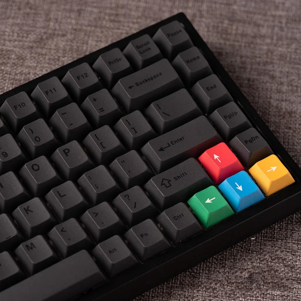 Minimalist Black keycaps PBT cherry profile 61/71/64/68/84/96/980/87/104 keycap set