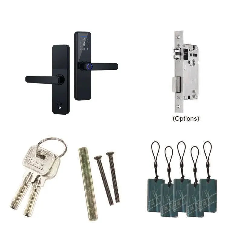 Tuya Bluetooth Intelligence Lock Biometric Fingerprint Smart Keyless Access Password IC Card Smartlife Support 8 Language K7pro+