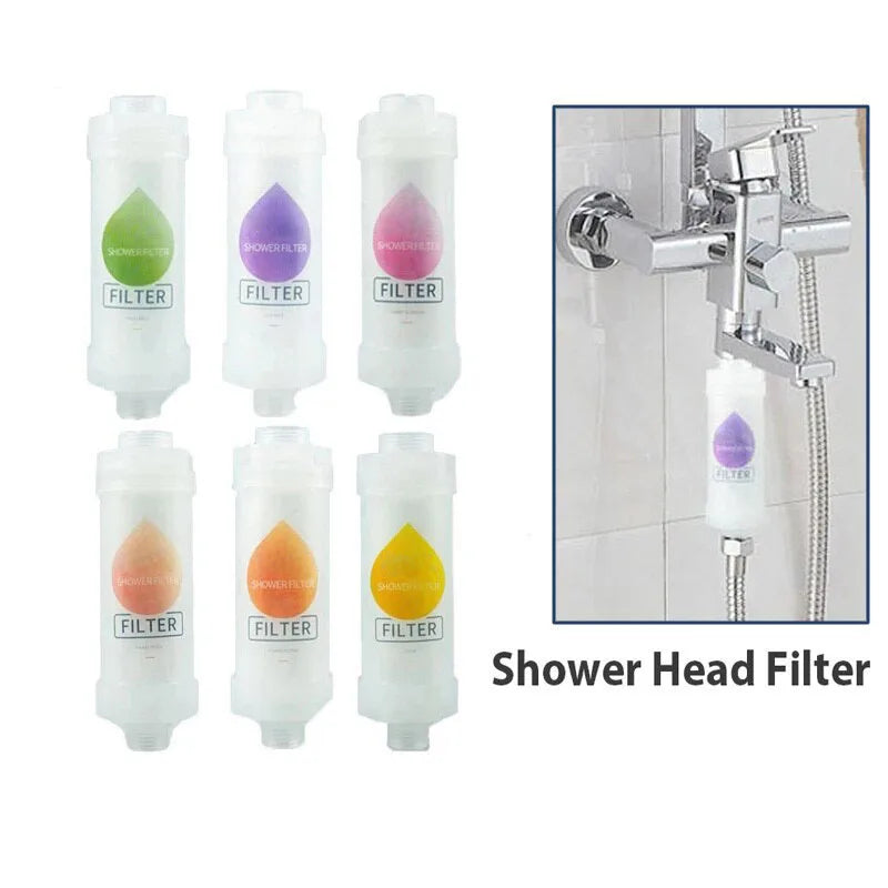 Scented Shower Head Filter Soft Improve Hair / Skin Fragrance Chlorine Removal Water Softener Female Gift Bathroom Accessories