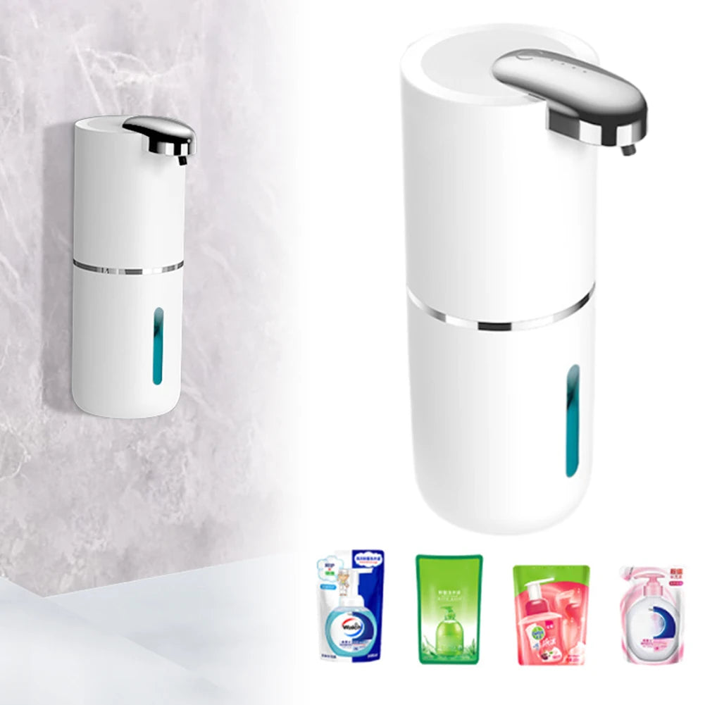 380ml Electric Sanitizer Dispenser IPX5 Waterproof Touchless Foam Soap Dispenser Infrared Sensor 4 Gears for Bathroom Kitchen