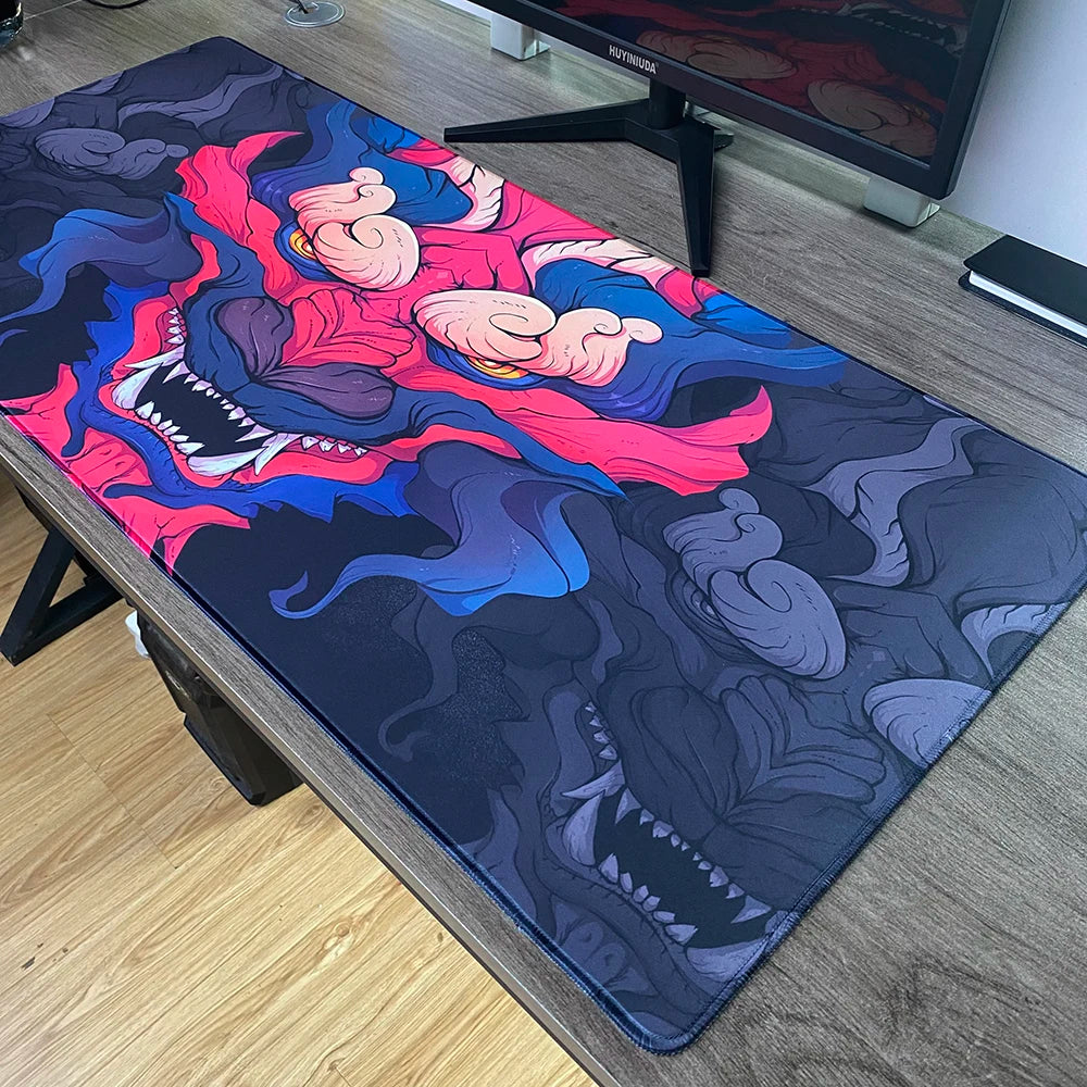 Gaming Mouse Pad XXL Oni Non-Slip Computer Extend Desk Mat Office Rubber Large Mousepad Gamer Keyboard Pads Game Mouse Mat Pad