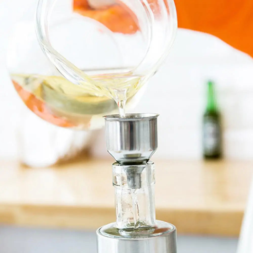Seasoning Storage Dispenser Durable Dust-proof Kitchen Condiment Bottle Supplies Press Type Stainless Steel For Kitchen Oil Pot