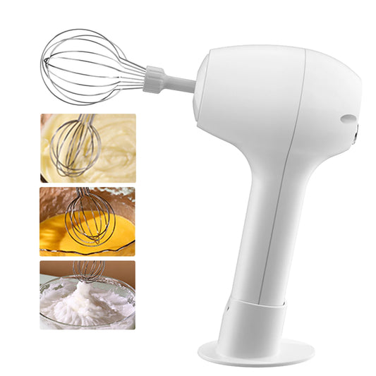 Wireless Portable Electric Food Mixer Automatic Whisk Egg Beater Baking Cake Cream Butter Whipper Hand Blender With 2 Mixing rod