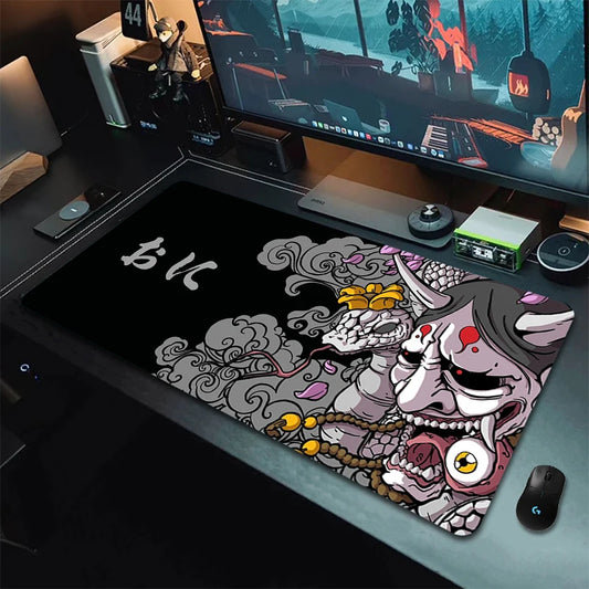 Gaming Mouse Pad XXL Oni Non-Slip Computer Extend Desk Mat Office Rubber Large Mousepad Gamer Keyboard Pads Game Mouse Mat Pad