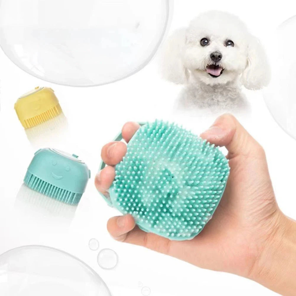 Bathroom Puppy  Dog Cat Bath Washing Massage Gloves Brush Soft  Silicone Pet Accessories for Dogs Cats Tools Mascotas Products