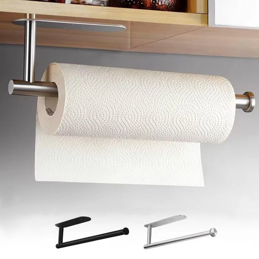 No Punching Wall Mounted Toilet Paper Holder Adhesive Toilet Roll Paper Holder Stainless Steel Bathroom Toilet Paper Roll Holder
